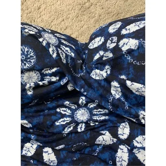 New. Bleu Rod Beattie blue strapless swimsuit. Normally $129. Size 8